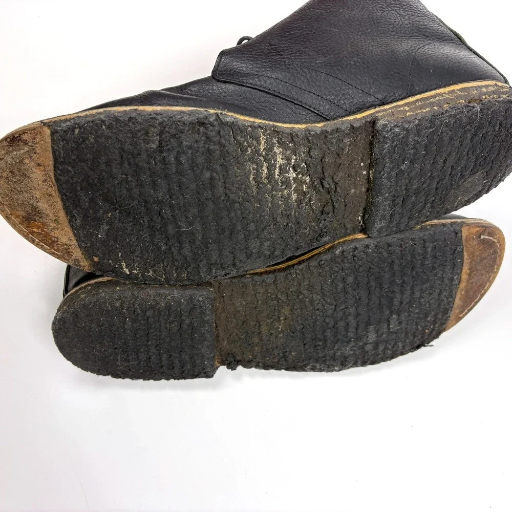 J Shoes Mohave 2 Chukka Boot Mens Sz 12 Black Pebbled Leather Soft Hipster *READ